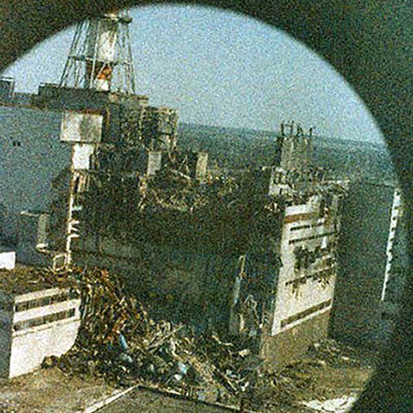 Chernobyl disaster first photograph